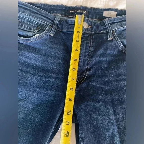 Mavi 34/32 Jake Slim Leg Skinny Jeans Medium Blue Wash Stretchy Men’s Pants - Picture 13 of 14